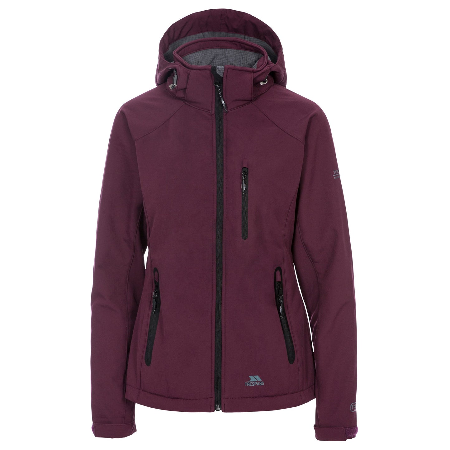Fig - Front - Trespass Womens-Ladies Bela II Waterproof Soft Shell Jacket