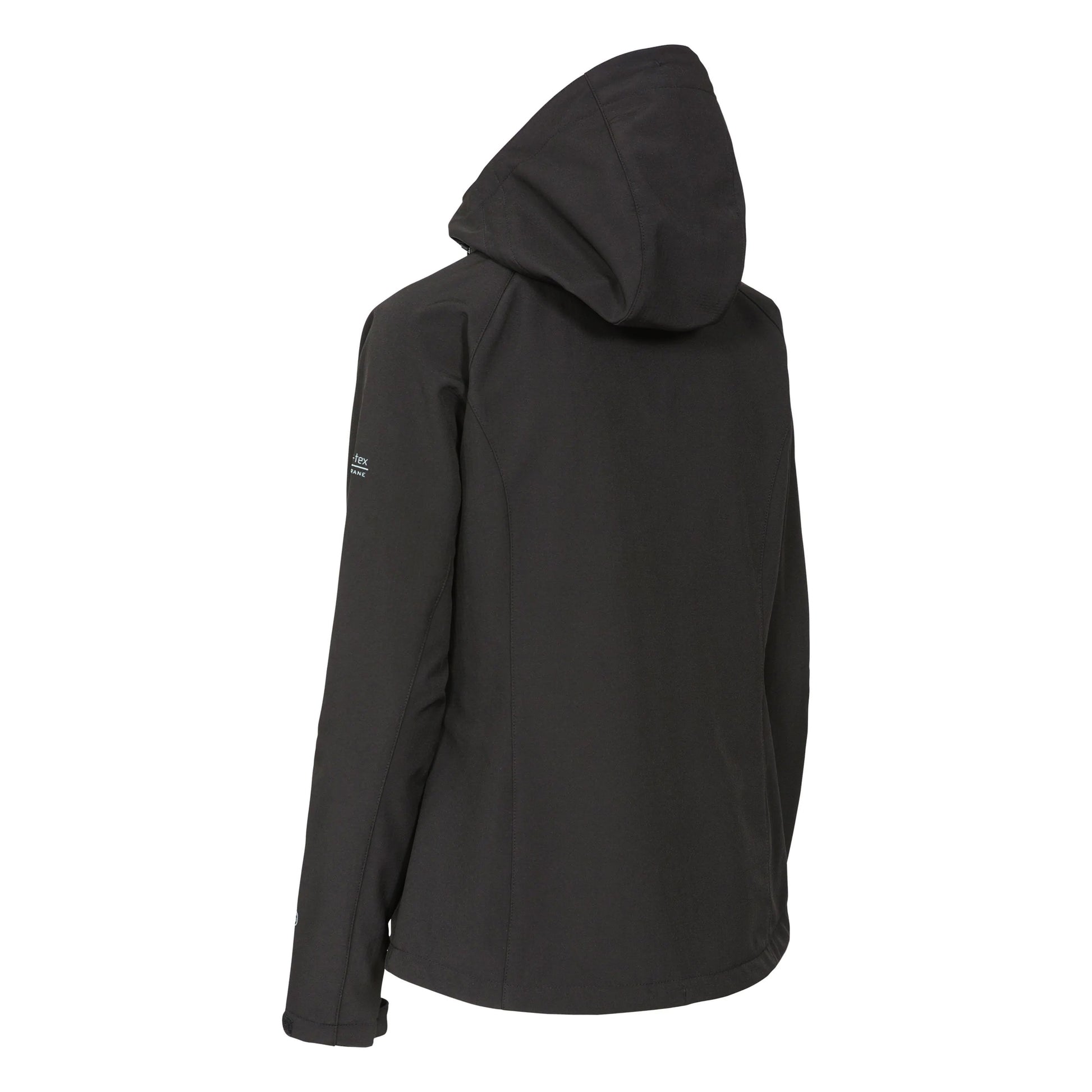 Black - Back - Trespass Womens-Ladies Bela II Waterproof Soft Shell Jacket