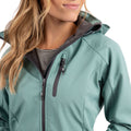 Teal Mist - Pack Shot - Trespass Womens-Ladies Bela II Waterproof Softshell Jacket