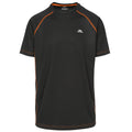 Black-Shocking Orange - Front - Trespass Mens Ethen Short Sleeve Active T-Shirt
