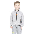 Grey Marl - Side - Trespass Childrens Boys Mario Full Zip Fleece Jacket