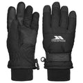 Black - Front - Trespass Childrens-Kids Ruri II Winter Ski Gloves