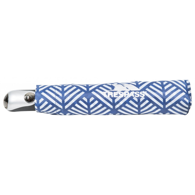 Blue Chevron Print - Back - Trespass Maggiemay Automatic Umbrella