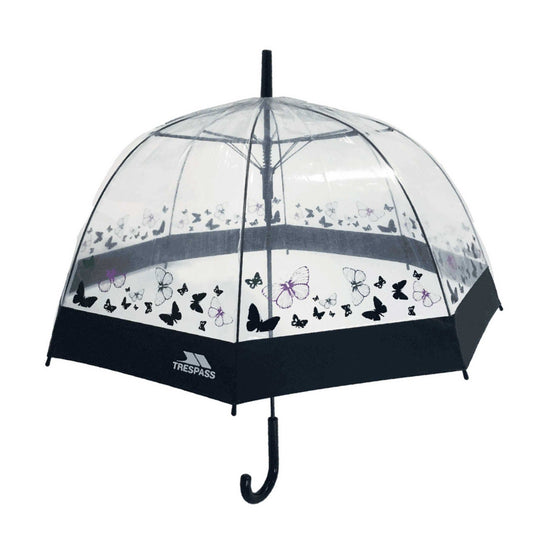 Butterfly Print - Front - Trespass Papillon Clear Umbrella