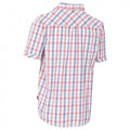 Red Check - Back - Trespass Mens Hopedale Short Sleeve Check Shirt