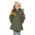 Moss - Side - Trespass Childrens Girls Fame Waterproof Parka Jacket