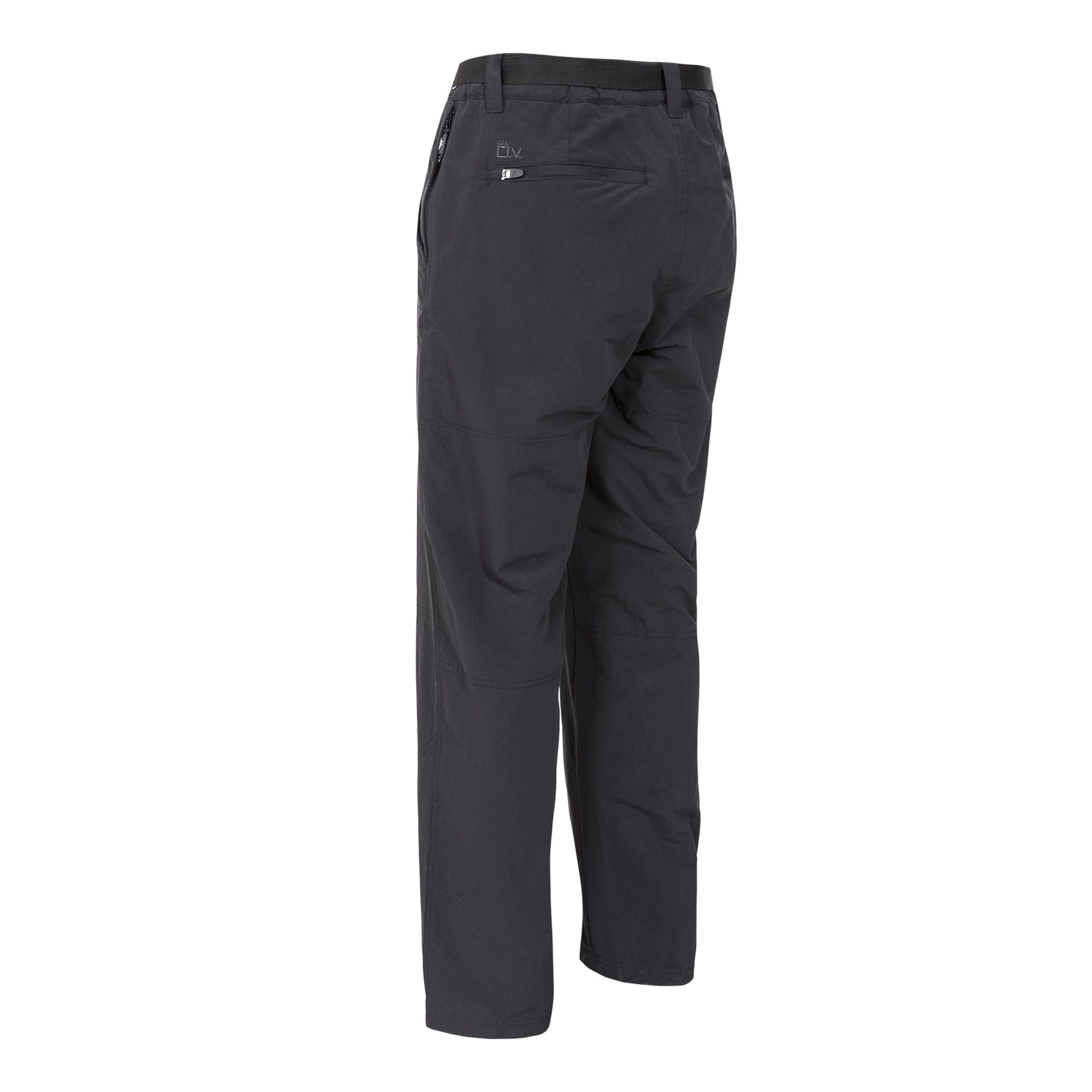 Black - Back - Trespass Mens Clifton All Season Waterproof Walking Trousers