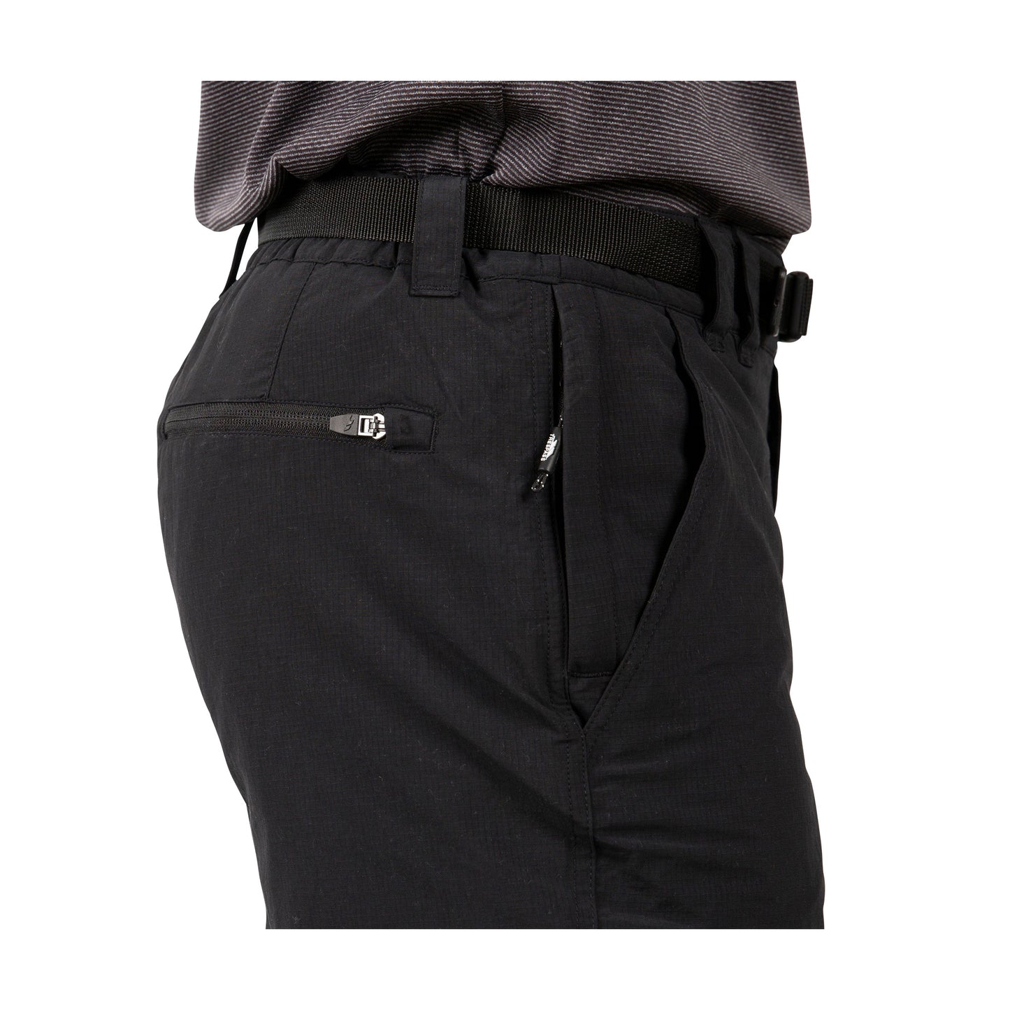 Black - Pack Shot - Trespass Mens Clifton All Season Waterproof Walking Trousers