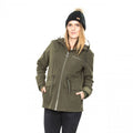 Moss - Side - Trespass Womens-Ladies Forever Wateproof Parka Jacket