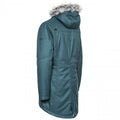 Teal-Silver Grey - Back - Trespass Womens-Ladies Thundery Waterproof Jacket