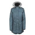 Teal-Silver Grey - Front - Trespass Womens-Ladies Thundery Waterproof Jacket