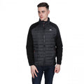 Black - Side - Trespass Mens Saunter Full Zip Fleece Jacket
