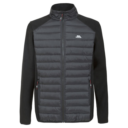 Black - Front - Trespass Mens Saunter Full Zip Fleece Jacket