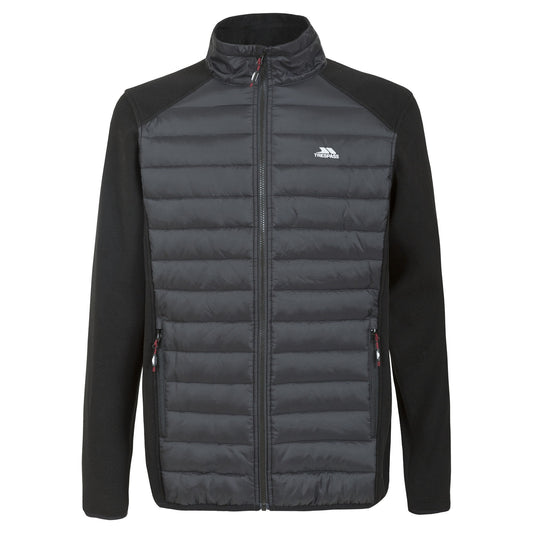 Black - Front - Trespass Mens Saunter Full Zip Fleece Jacket