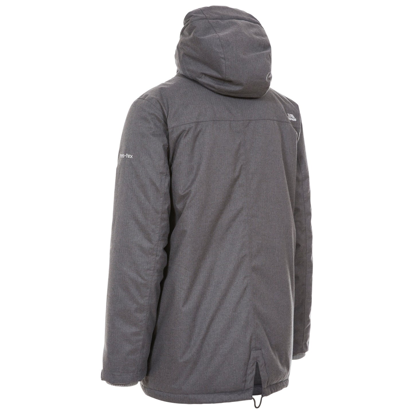 Dark Grey Marl - Side - Trespass Mens Glover Waterproof Jacket