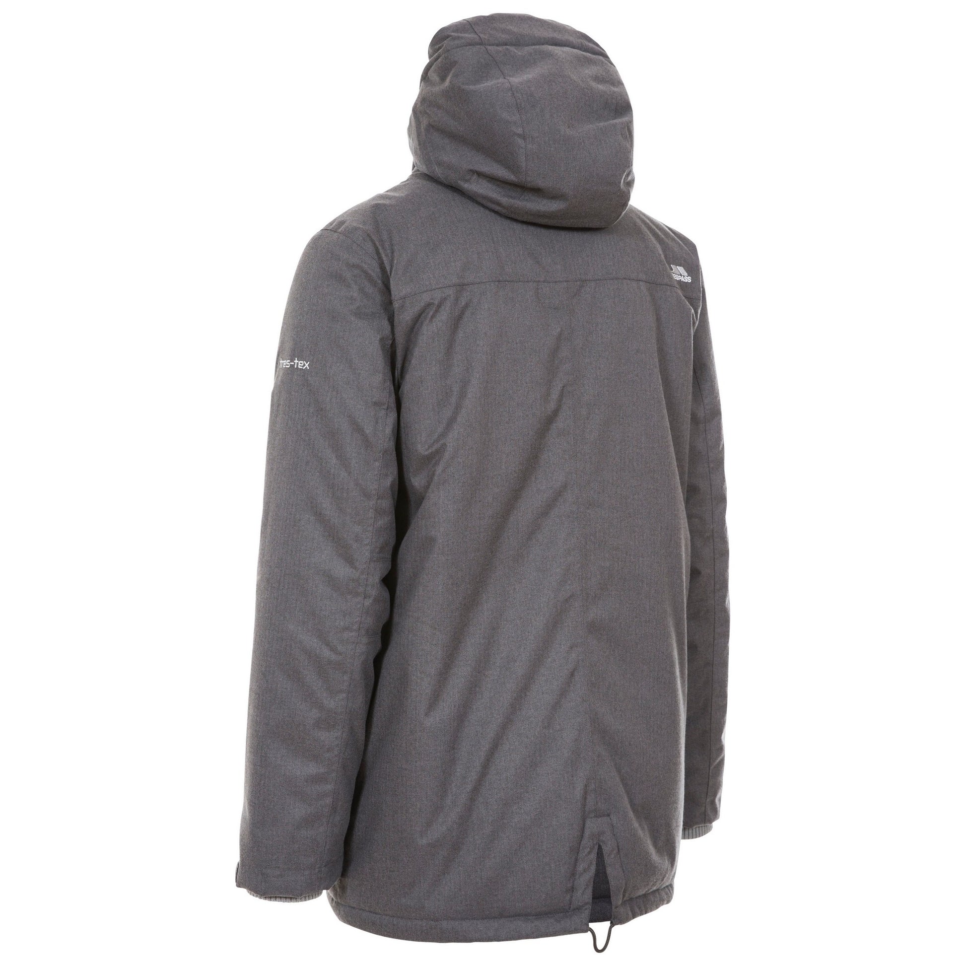 Dark Grey Marl - Side - Trespass Mens Glover Waterproof Jacket