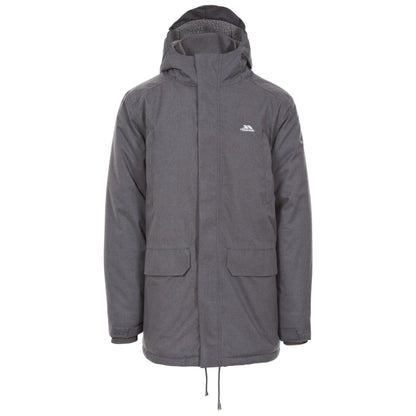 Dark Grey Marl - Front - Trespass Mens Glover Waterproof Jacket