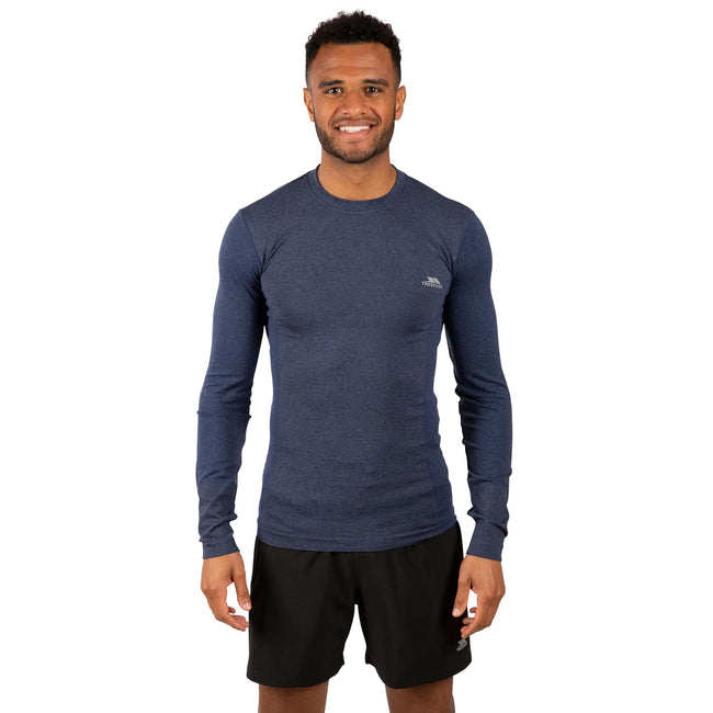 Navy Marl - Lifestyle - Trespass Mens Timo Long Sleeve Active Top