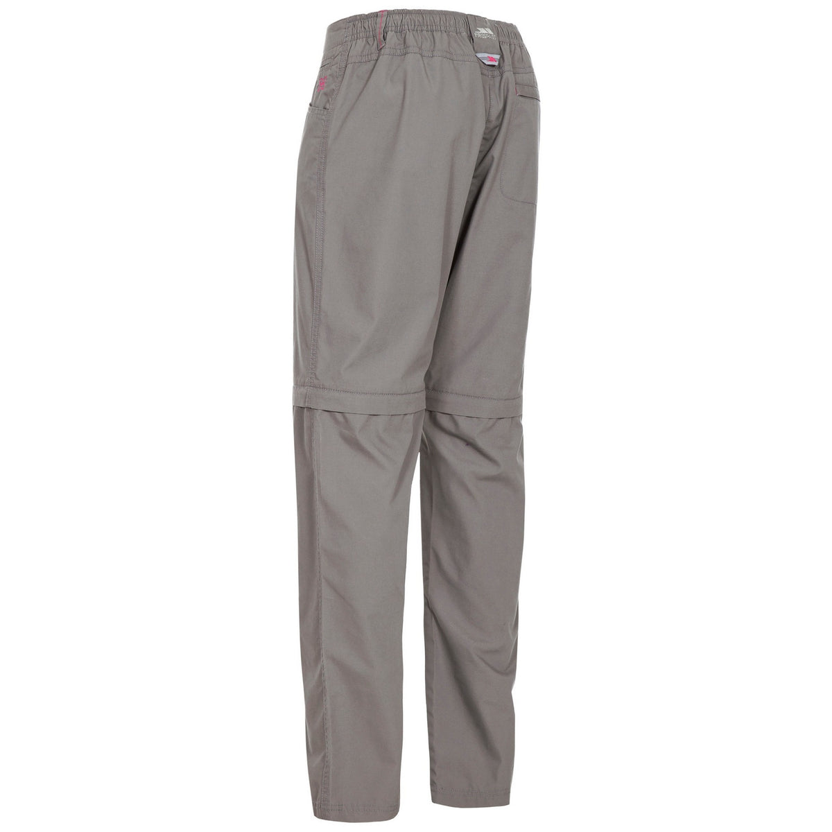 Storm Grey - Side - Trespass Womens-Ladies Rambler Convertible Hiking Trousers