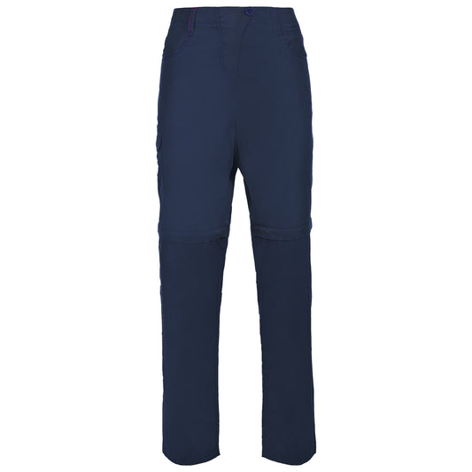 Navy - Front - Trespass Womens-Ladies Rambler Convertible Hiking Trousers