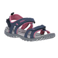 Navy Dusty Rose - Front - Trespass Womens-Ladies Serac Walking Sandals