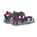 Navy Dusty Rose - Side - Trespass Womens-Ladies Serac Walking Sandals