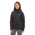 Black - Side - Trespass Womens-Ladies Erika II Waterproof DLX Jacket