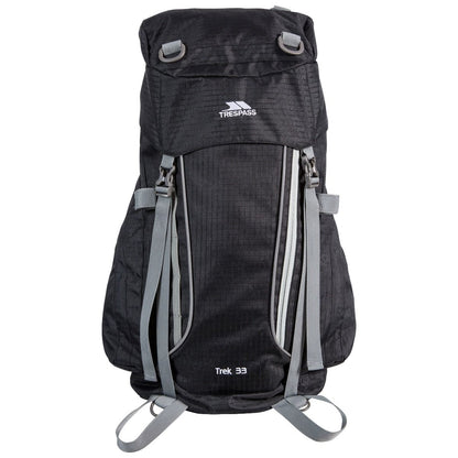 Ash X - Front - Trespass Trek 33 Rucksack-Backpack (33 Litres)