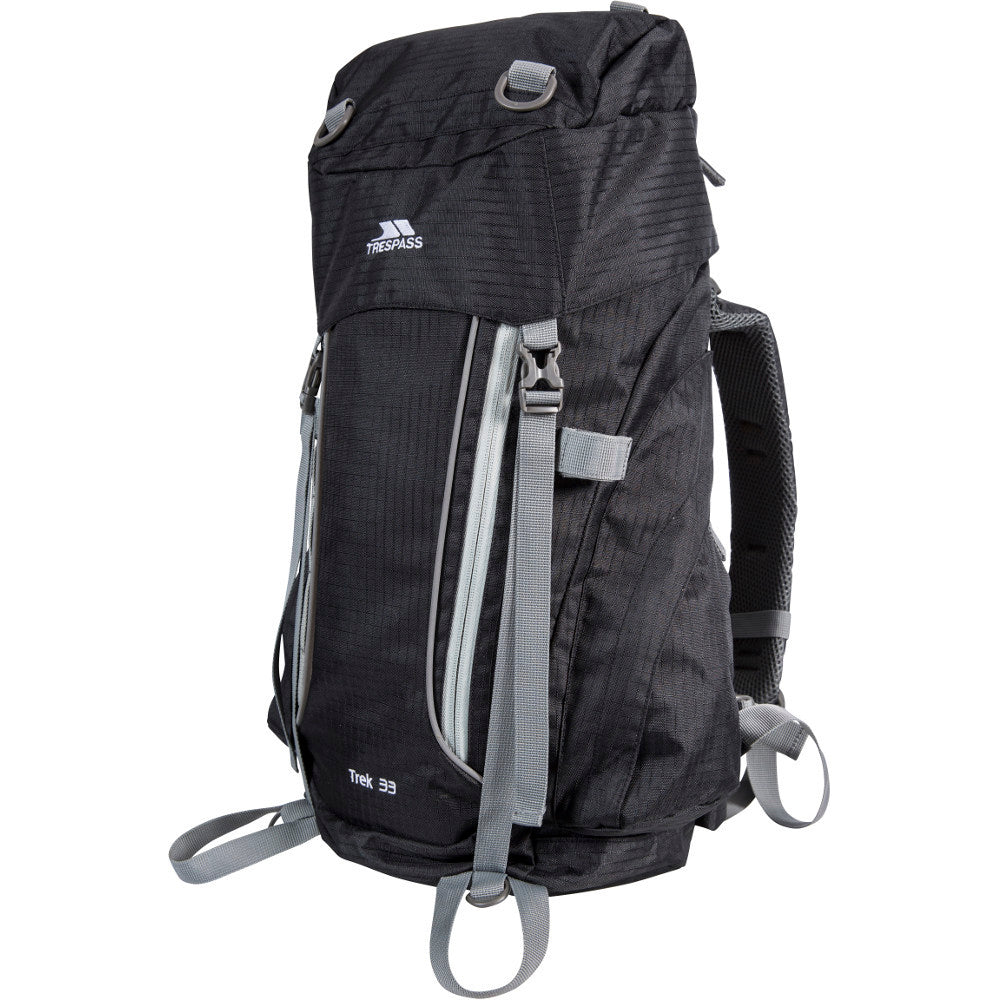 Ash X - Side - Trespass Trek 33 Rucksack-Backpack (33 Litres)