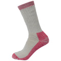 Grey Marl - Side - Trespass Womens-Ladies Springing DLX Trekking Socks