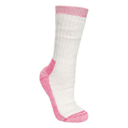 Grey Marl - Pack Shot - Trespass Womens-Ladies Springing DLX Trekking Socks