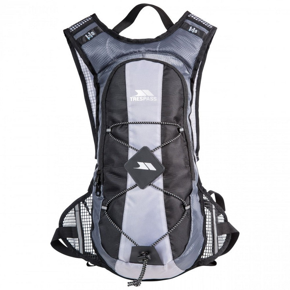 Silver - Front - Trespass Mirror Hydration Backpack-Rucksack (15 Litres) With Water Resevoir (2 Litres)