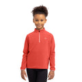 Soft Orange - Side - Trespass Childrens-Girls Sybil Micro Fleece