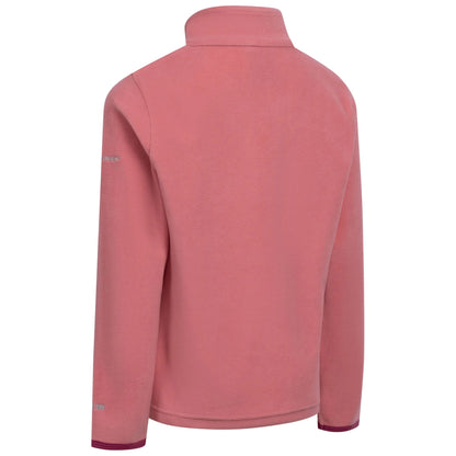 Peach Pink - Back - Trespass Childrens-Girls Sybil Micro Fleece