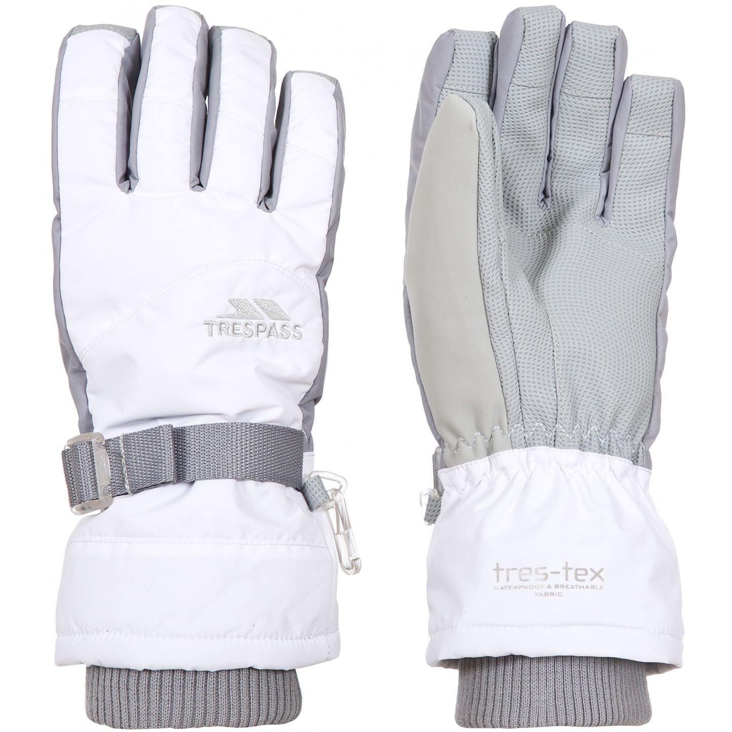 WHITE - Front - Trespass Childrens-Kids Vizza II Gloves