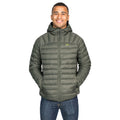 Olive - Back - Trespass Mens Romano Down Jacket