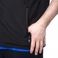 Black - Close up - Trespass Mens Vassus Soft-shell Jacket