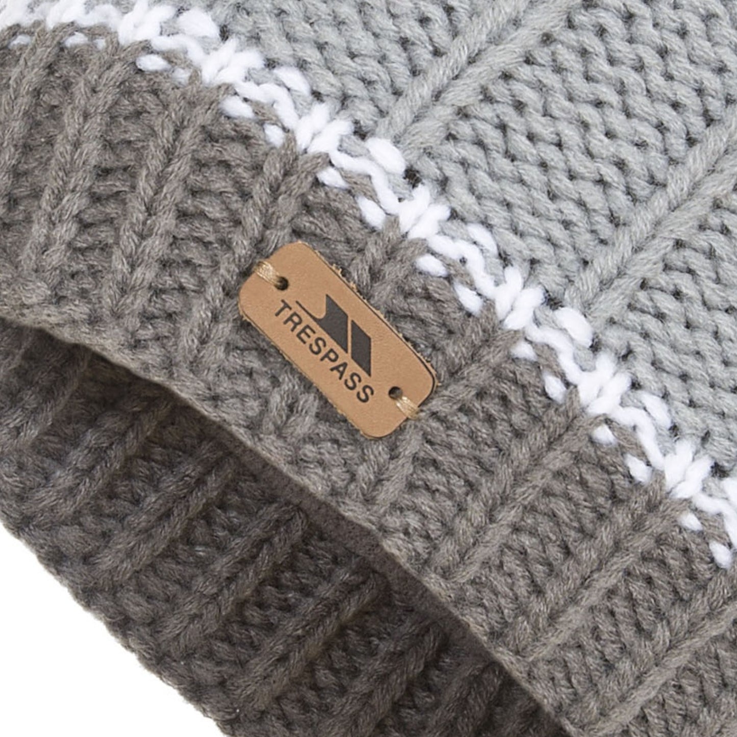 Platinum - Back - Trespass Childrens-Kids Mufasa Knitted Beanie Hat