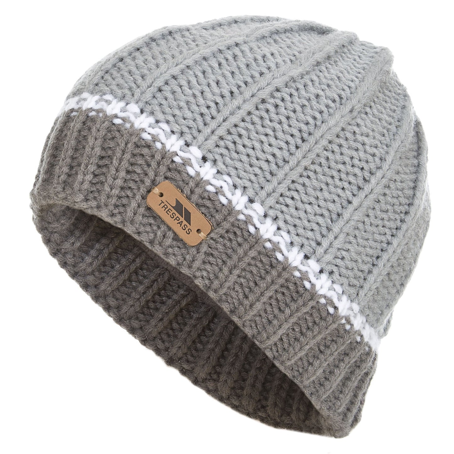 Platinum - Front - Trespass Childrens-Kids Mufasa Knitted Beanie Hat