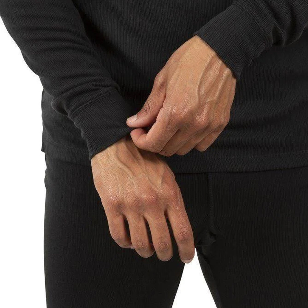 Black - Lifestyle - Trespass Adults Unisex Wise360 Quick Dry Base Layer Top