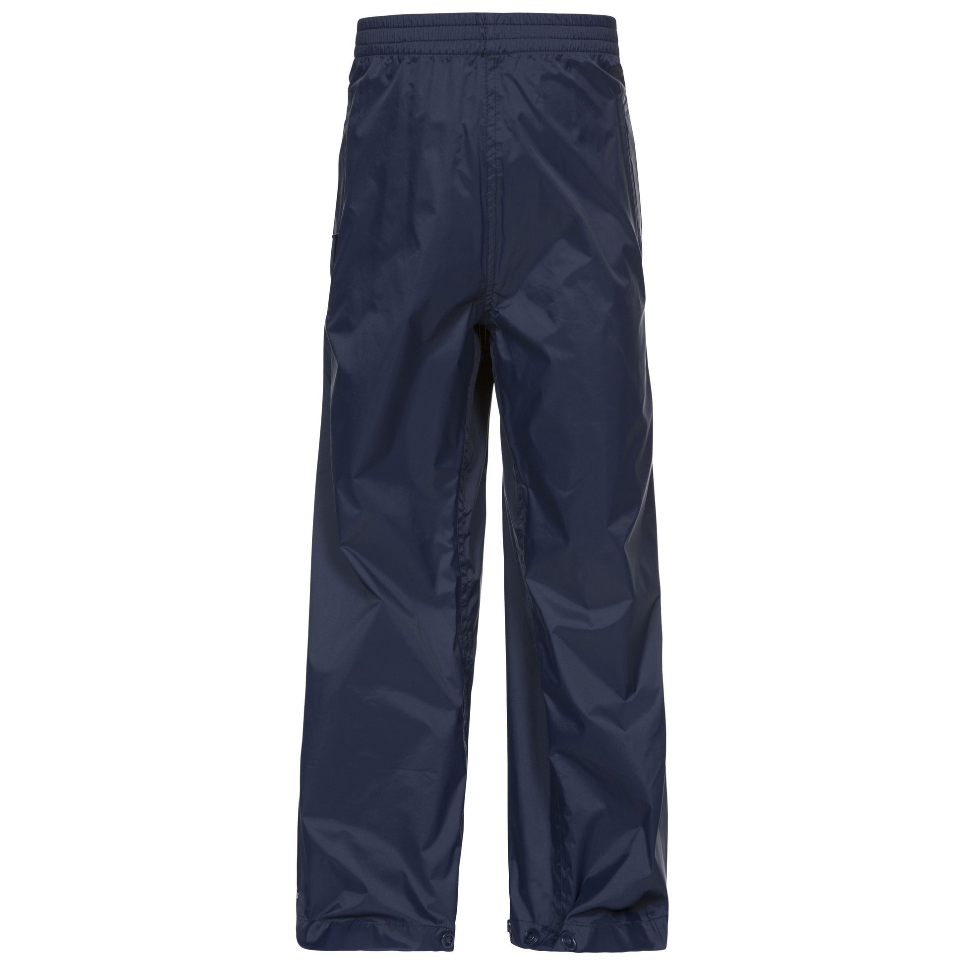 Navy - Front - Trespass Childrens-Kids Qikpac Waterproof Packaway Trousers