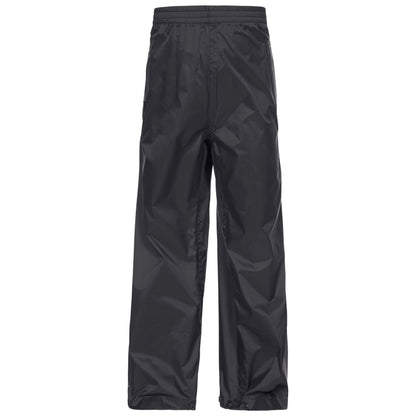 Black - Front - Trespass Childrens-Kids Qikpac Waterproof Packaway Trousers