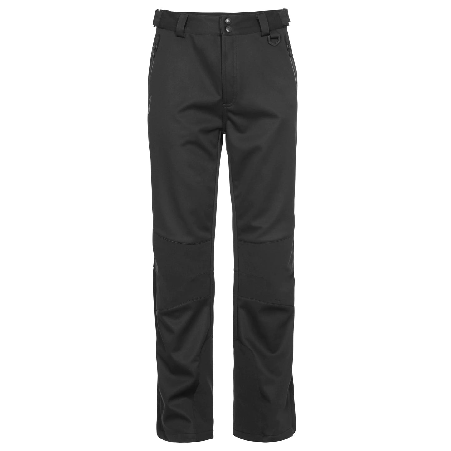 Black - Front - Trespass Mens Holloway Waterproof DLX Trousers