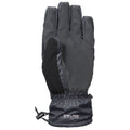 Black - Side - Trespass Mens Punch Waterproof Ski Gloves