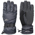 Black - Front - Trespass Mens Punch Waterproof Ski Gloves