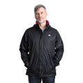 Black - Pack Shot - Trespass Mens Fraser II Waterproof Jacket