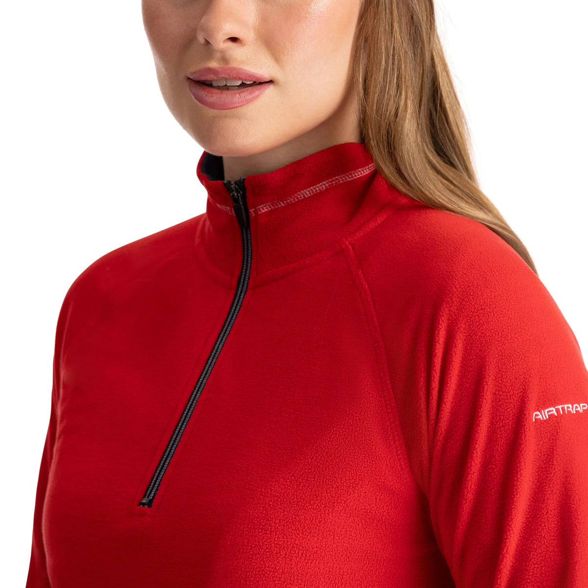 Red - Pack Shot - Trespass Womens-Ladies Skylar Fleece Top