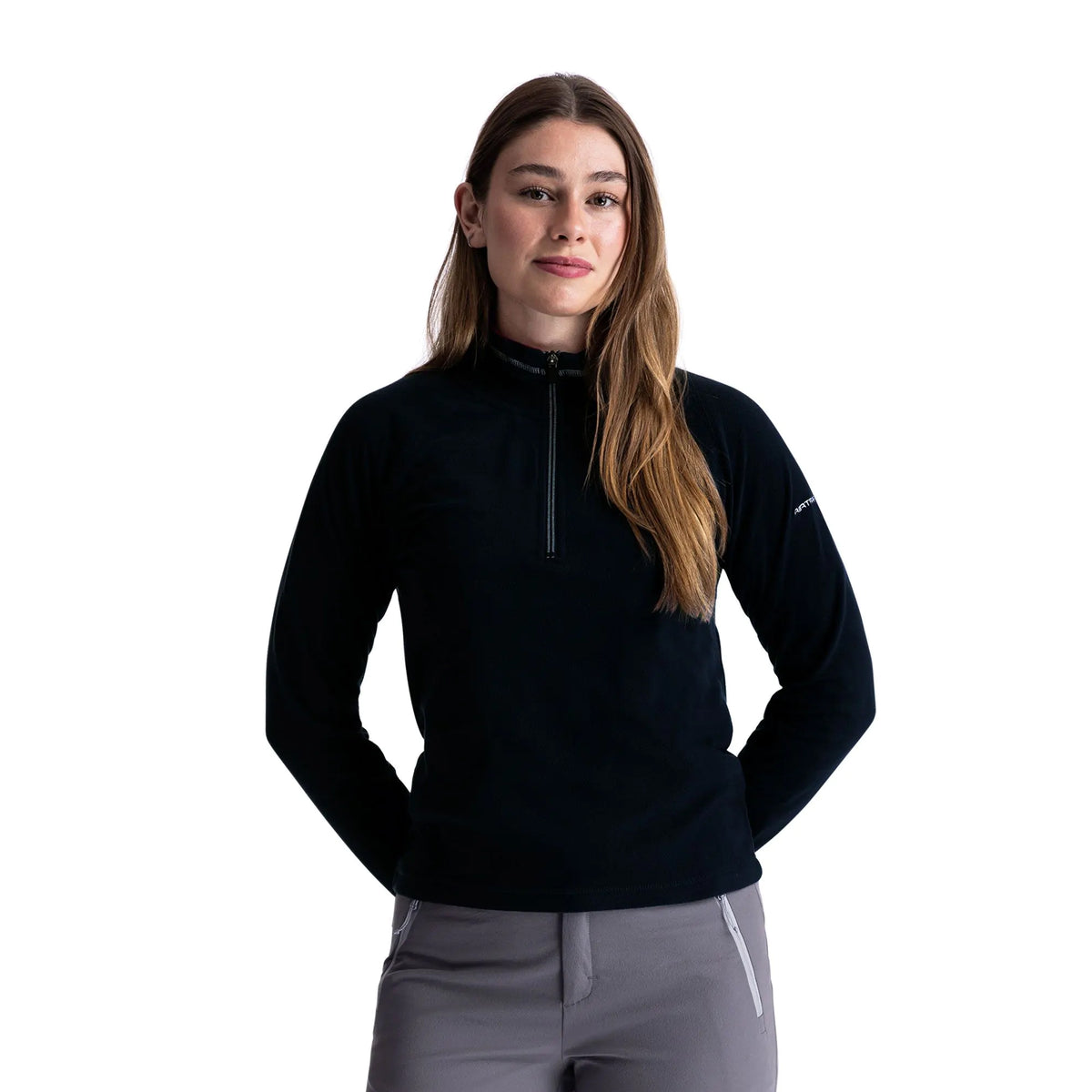 Black-Light Mulberry - Pack Shot - Trespass Womens-Ladies Skylar Fleece Top