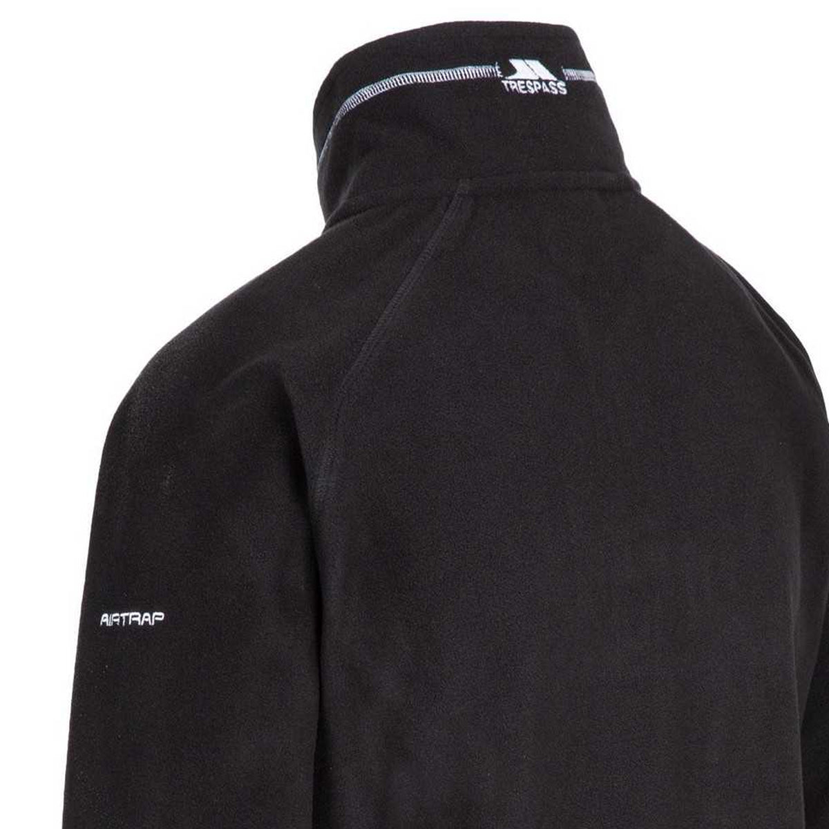 Black-White - Pack Shot - Trespass Womens-Ladies Skylar Fleece Top