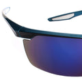 Blue - Back - Trespass Adults Unisex Hinter Blue Mirror Sunglasses